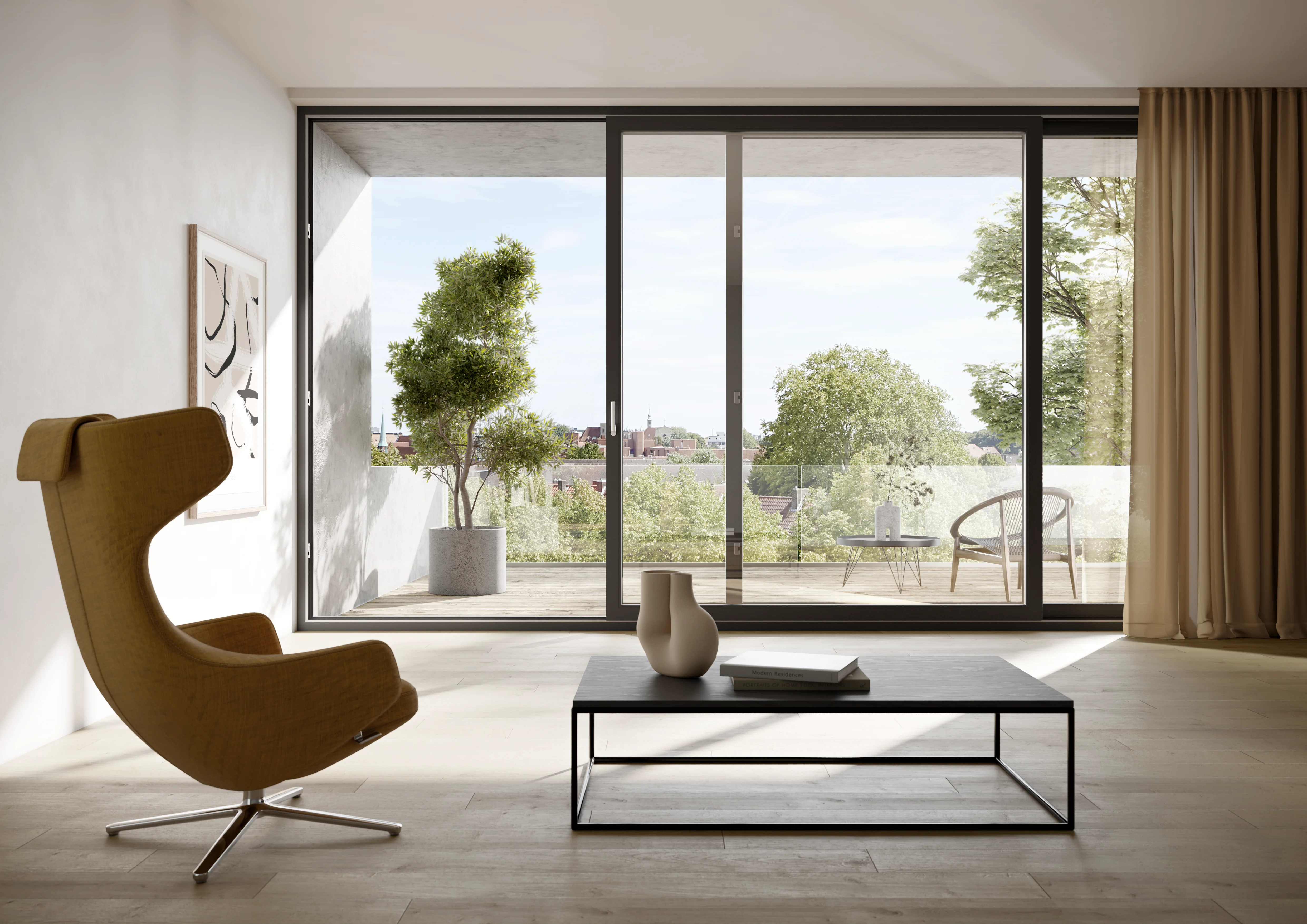 primePort AS Balkon grüne Stadt